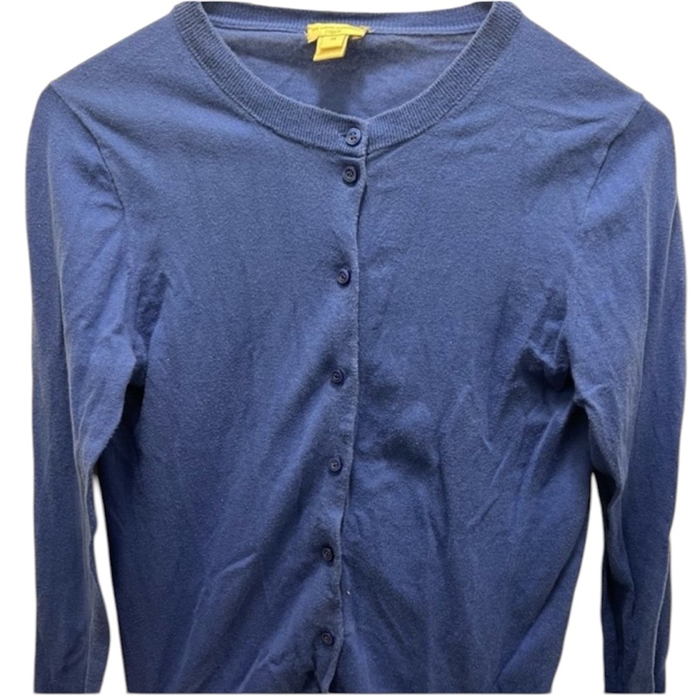 Blue Button-Up Cardigan